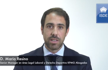 Mario Resino, codirector del Master Internacional en Derecho y Gestión Deportiva ISDE – IUSPORT y KPMG.